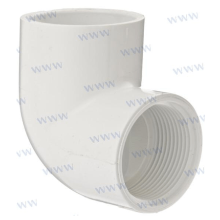 Codo De Escape Blanco 90 Grados