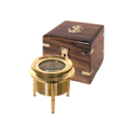 Lupa Náutica de Latón con Caja de Madera