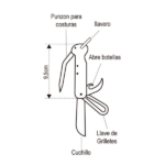 Cuchillo Marinero Mate Skipper 9,5 cm
